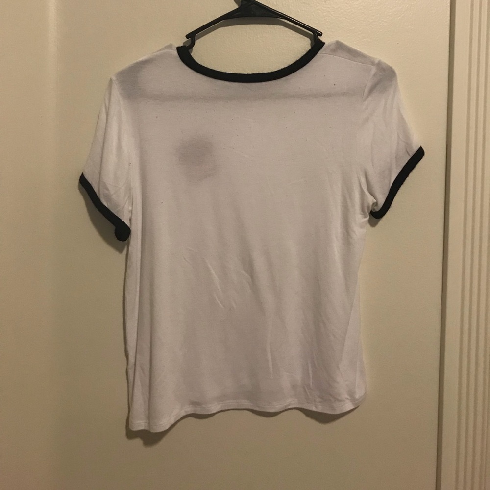 Embroidered Ringer Tee - Picture 3 of 3